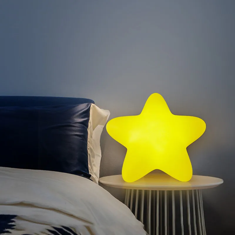 Cute Night Light Dormitory Children's Eye Protection Star Table Lamp Bedroom Bedside Romantic Sleep Creative Atmosphere Mood Lam