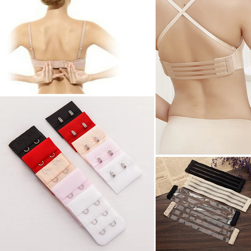 

1/3/4/6/8Pcs Bra Hook And Eye Extenders Strap Extension Adjustable Belt Women Elastic Bra Extension Strap Hook DIY Accessories