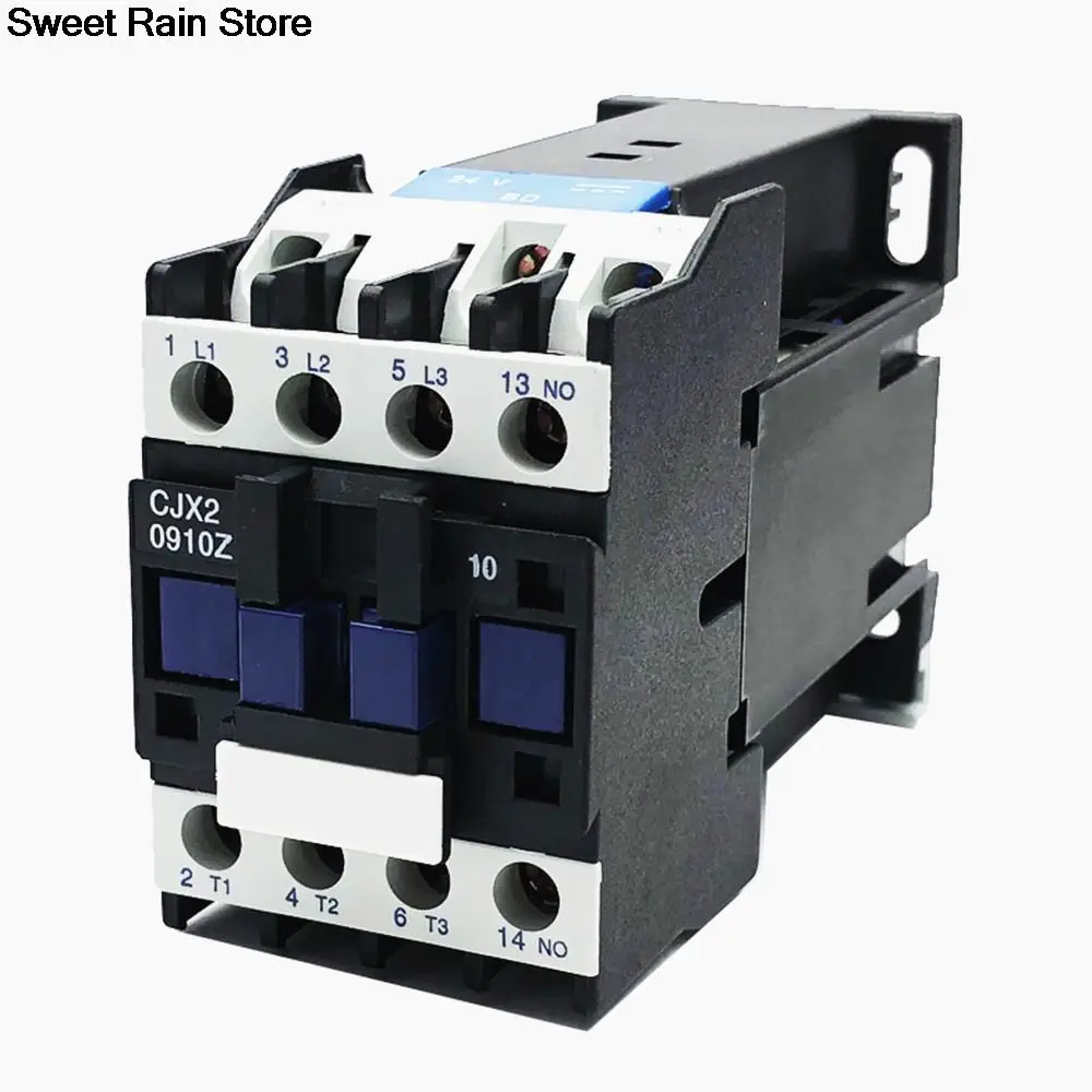 

Contactor DC CJX2-0910Z/CJX2-0901Z 1NO/1NC Listrik Kontaktor Magnetik 9A LP1-0910 DC12V 24V 48V 110V