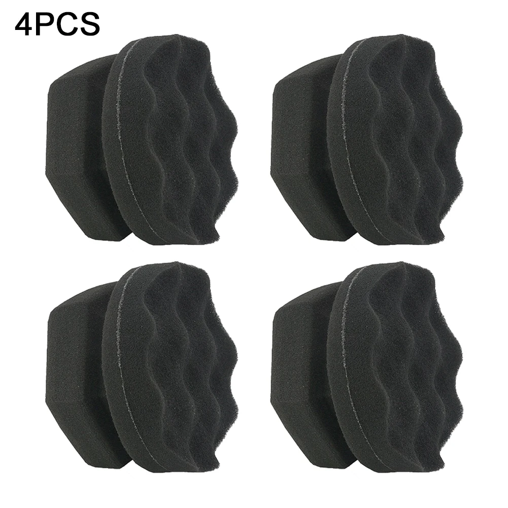 

Handheld Reusable Detailing Hex Grip Ergonomic Shine Waxing Sponge Non Slip Tire Dressing Applicator Pad Wave Type Durable