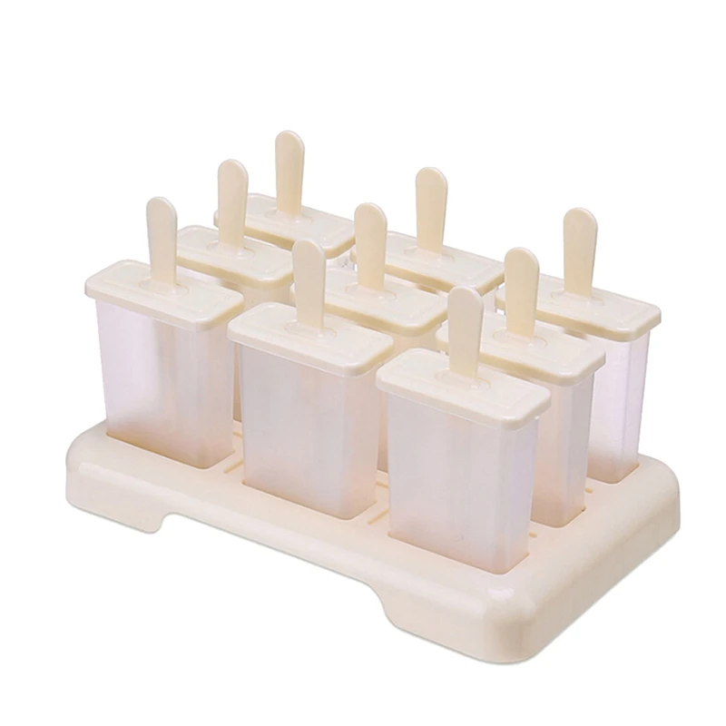 

Ice Cream Mold Set Reusable Ice Cream Mold With Stick And Lid Creative Kitchen Tool