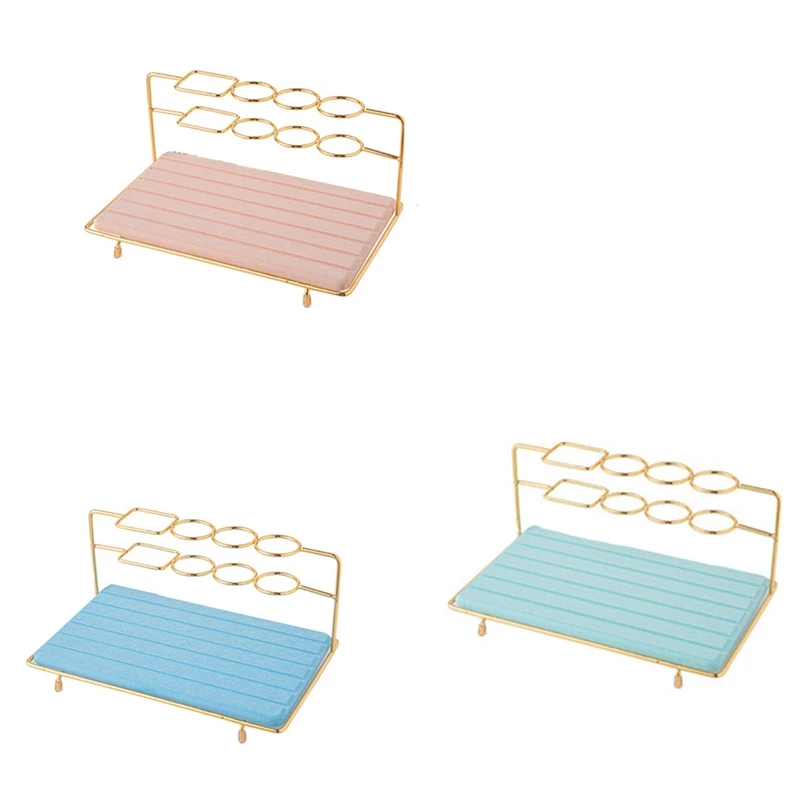 

Practical Bathroom Storage Rack Electric Toothbrush Holder With Quick-Dry Diatomaceous Cup Mat Cosmetic Stand Tray