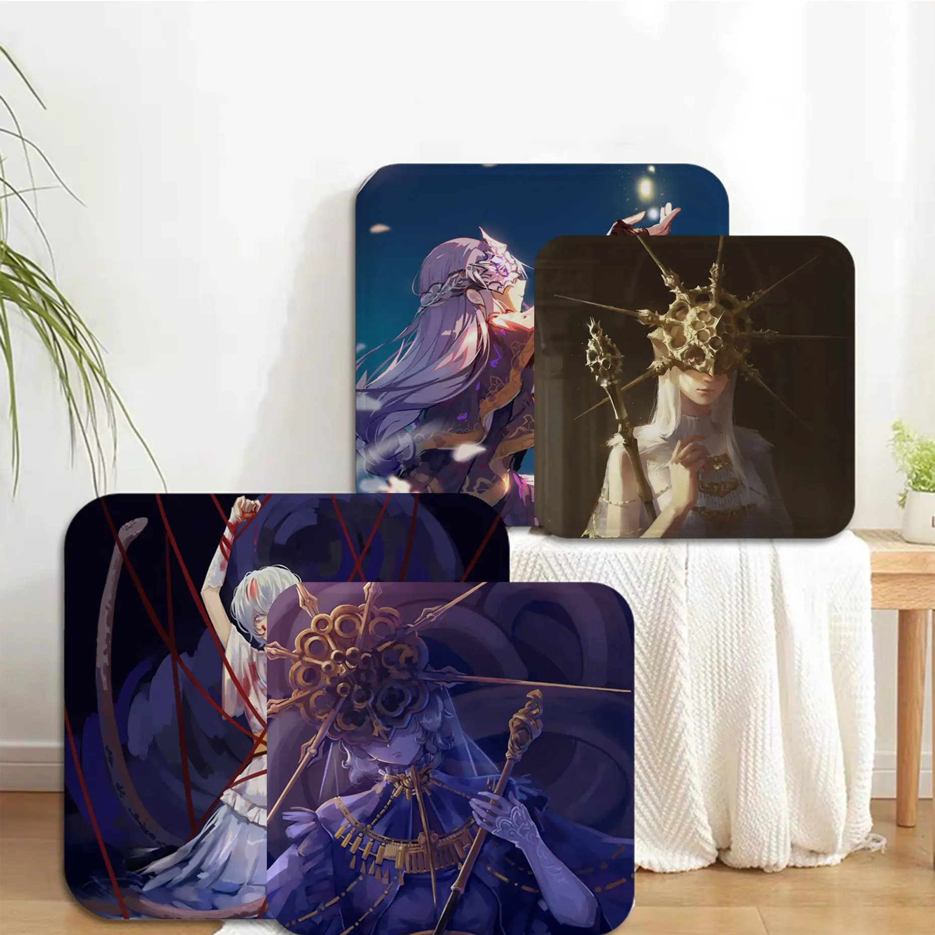 

Dark Souls Nordic Printing Seat Pad Household Cushion Soft Plush Chair Mat Winter Office Bar Cushion Pads