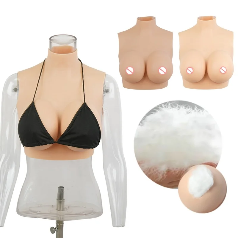 2022 Ultra-thin B-G Cup Realistic Silicone Breast Forms Fake Boobs For Crossdresser Drag Queen Mastectomy