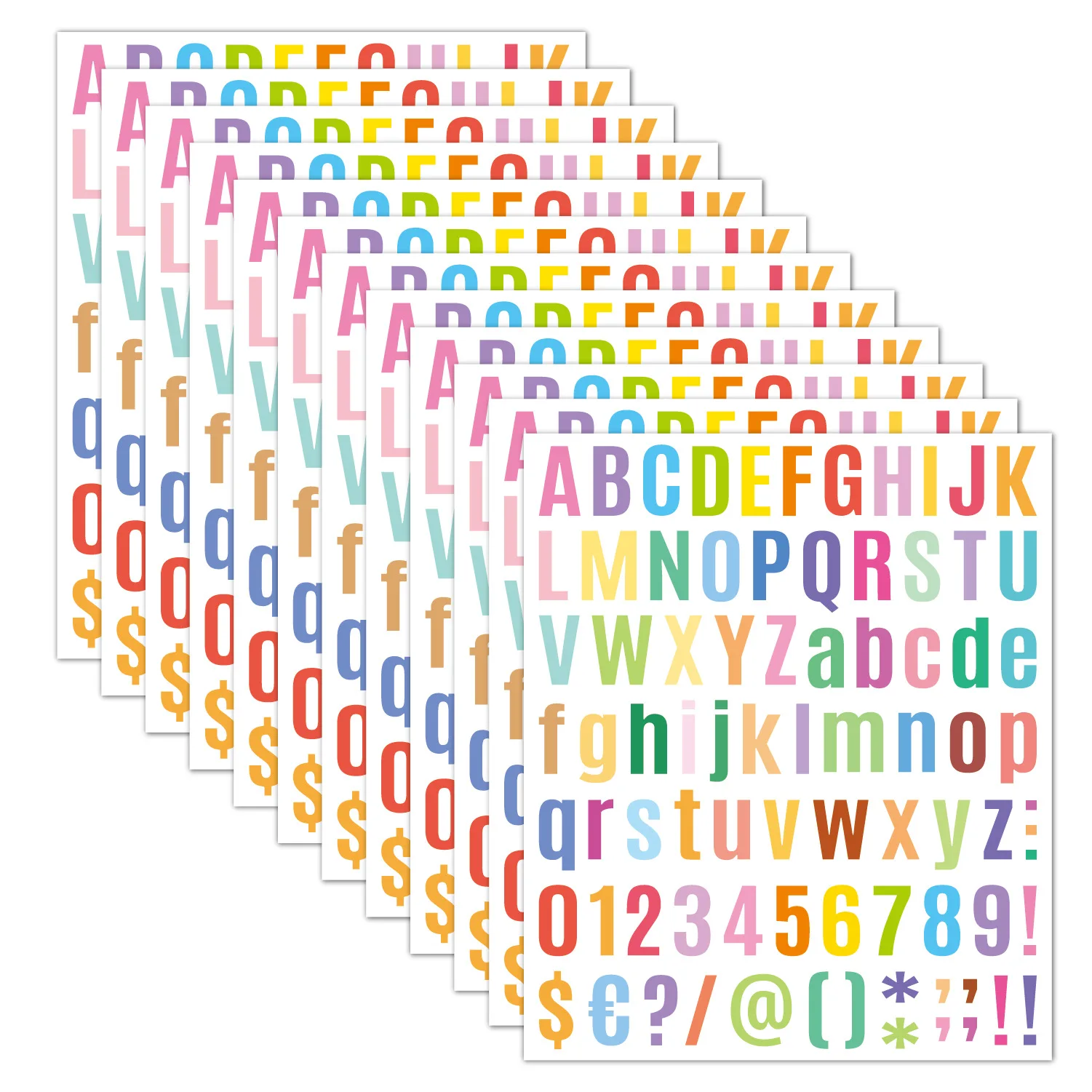 

DIY Sticker for Kids School Stationery Vinyl Waterproof Phone Case Cup Books Bag Documents Handbook Decoration Letter Sticker