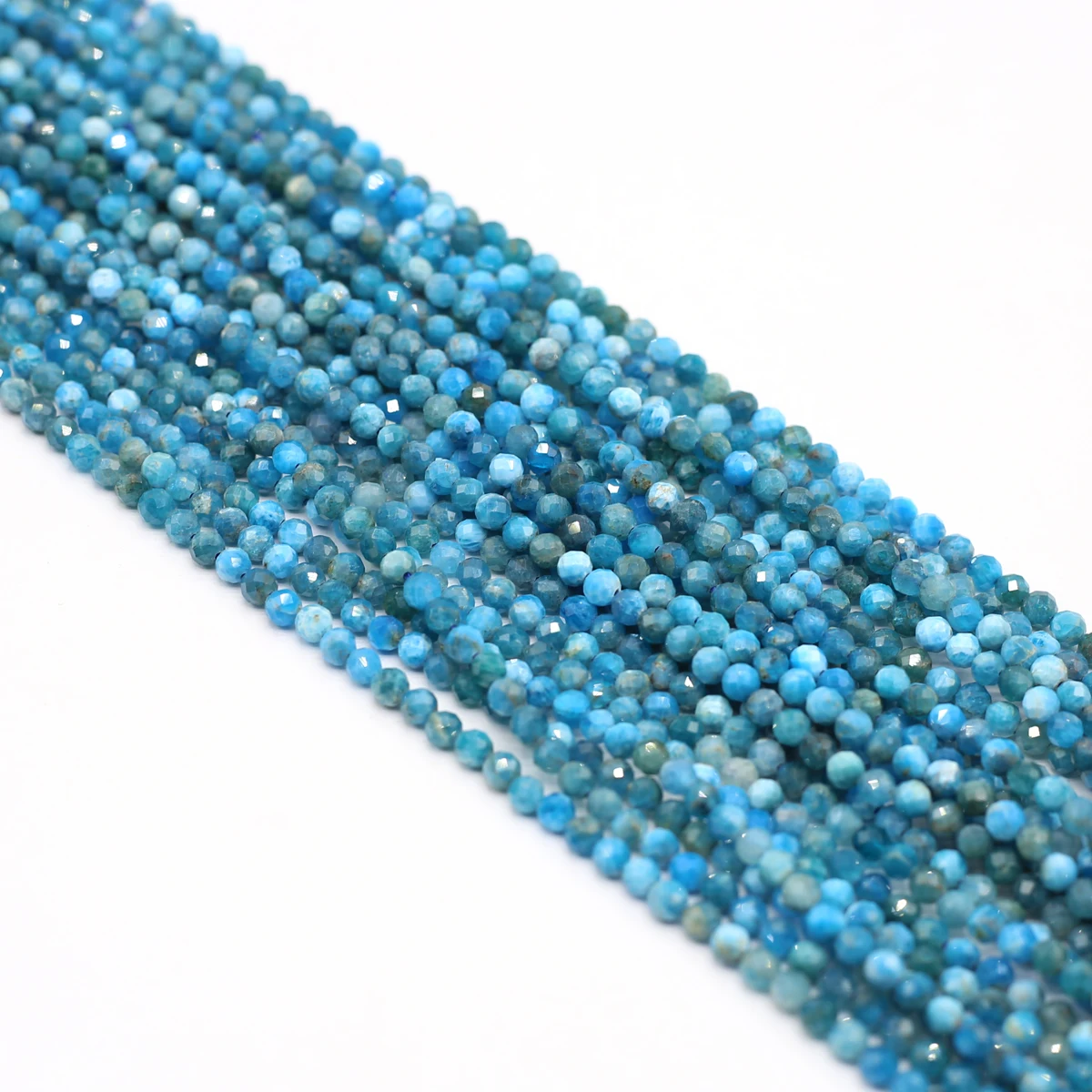 Купи 4mm Faceted Natural Stone Round Blue Apatite Loose Spacer Beads for Jewelry Making DIY Bracelet Necklace Accessories Wholesale за 298 рублей в магазине AliExpress