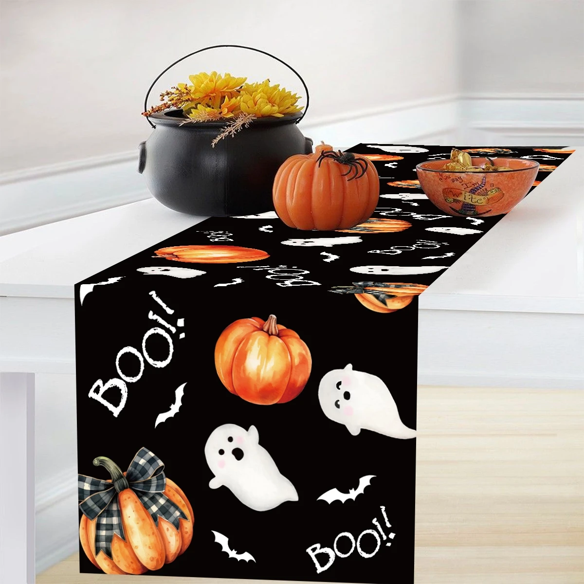 Настольная дорожка для Хэллоуина украшение Счастливого дома 2024 Детские предметы