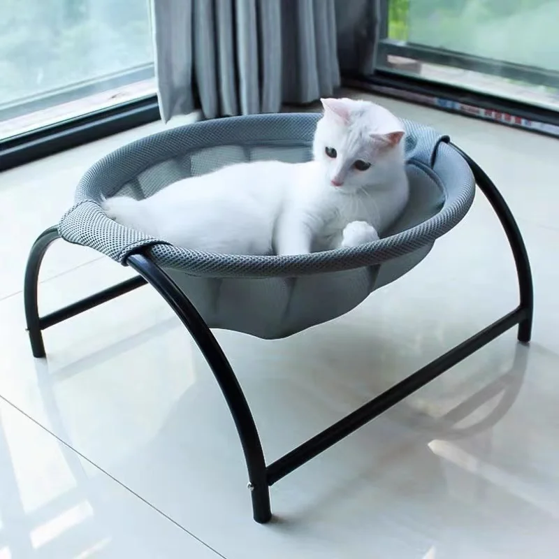 

Stable Structure Detachable Outdoor dog Bed cat Bed Pet Hammock Free-Standing Cat Sleeping Bed Pet Supplies Indoors Outdoors