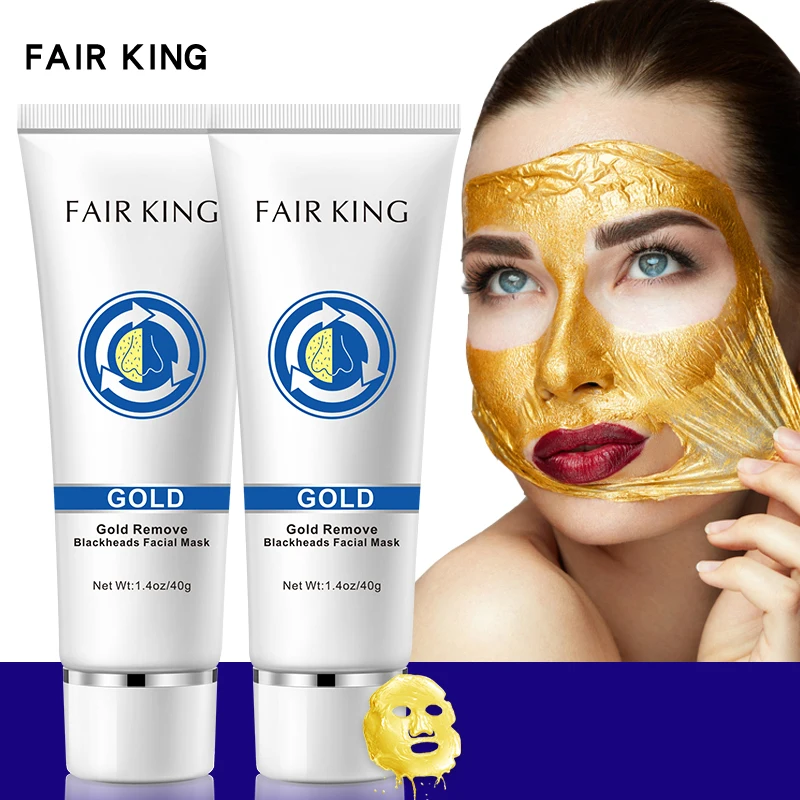 

Gold Blackhead Removal Mask Rejuvenation Moisturizing Whitening Oil Control Pore Shrinking Mild Non-irritating 2pcs Peeling Mask