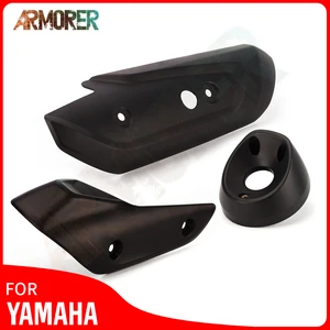 Motorcycle Accessories Exhaust Pipe Cover Cowl For YAMAHA TMAX 530 DX T-MAX 530 SX TMAX 560 TECH MAX TECHMAX 2019 2020 2021 2022