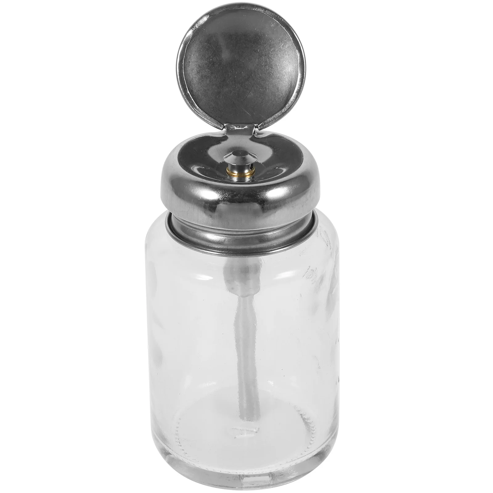 

Nail Polish Remover Dispensers Manicure Pump Bottles Containers Press Empty Refillable Glass