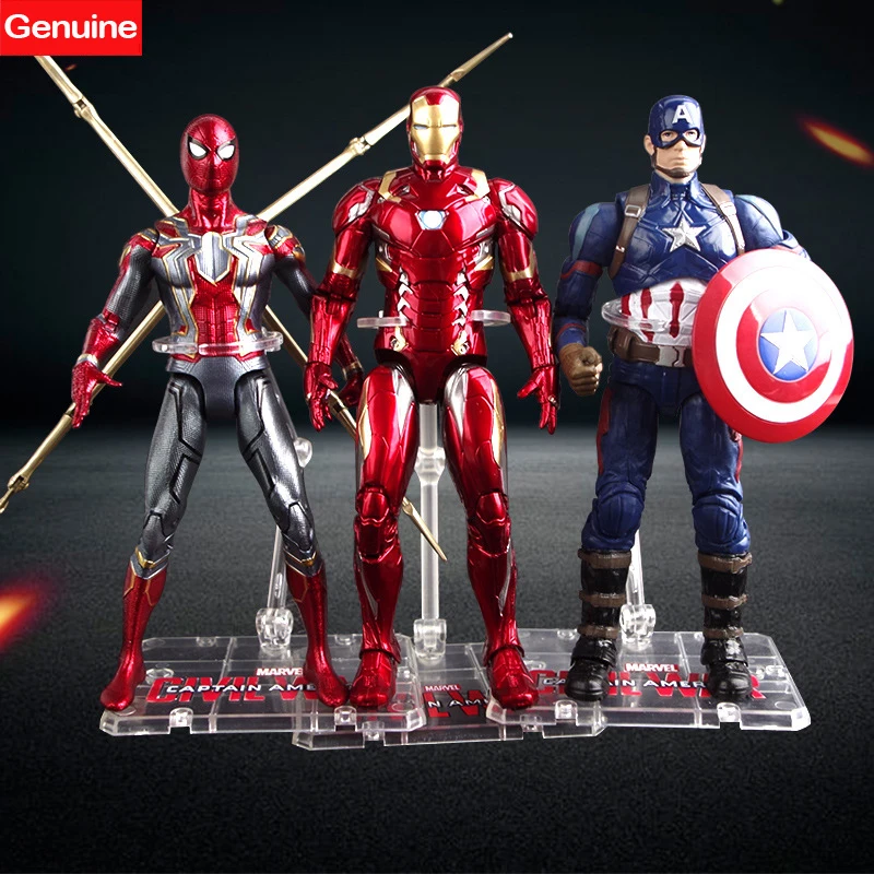 

Disney Avengers Alliance Figure Toys 17CM Movable Infinity War Spiderman Iron Man Hulk Action Figure Doll Collection Kids Gift