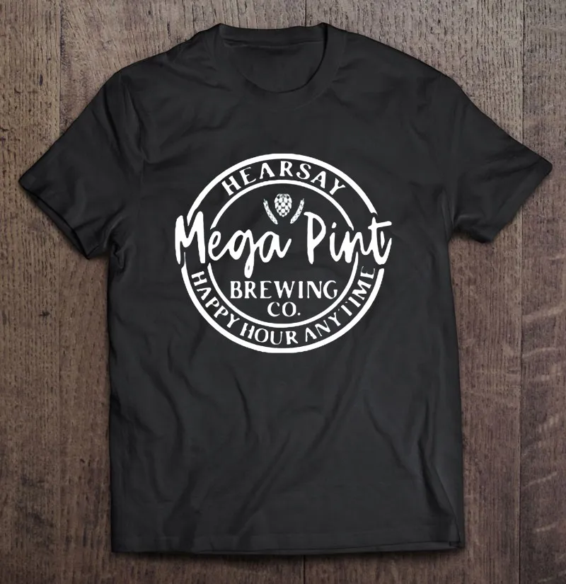 Футболка Hearsay Mega Pint пивоваренный ко Джонни Депп мужская одежда из аниме футболка