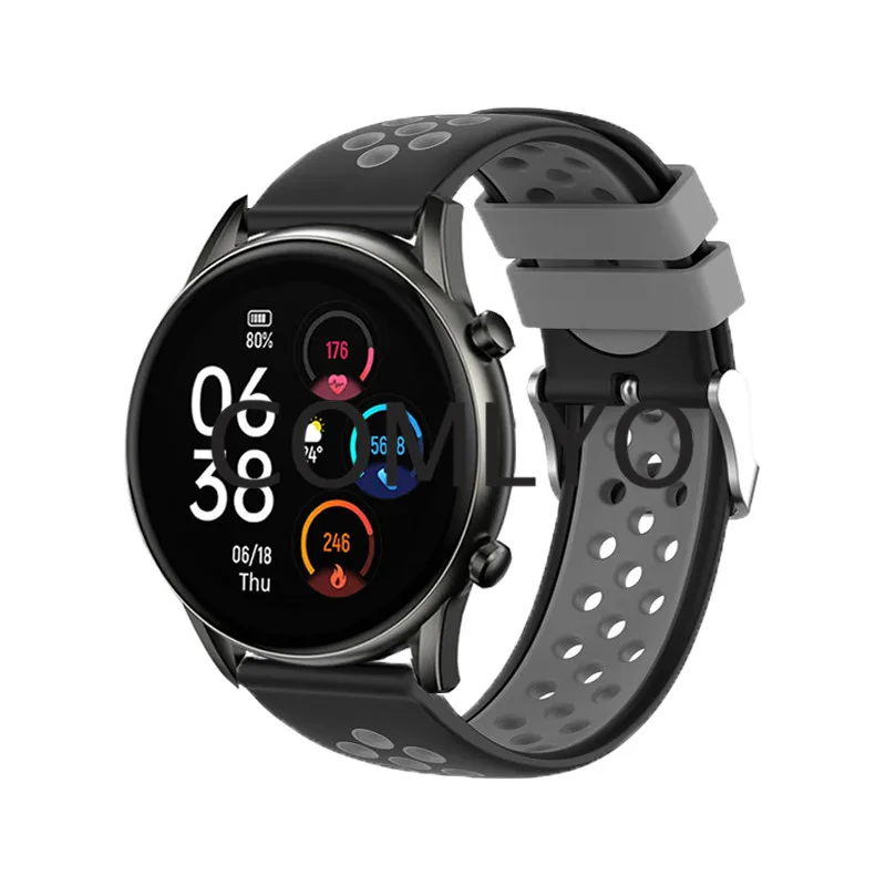 

Ремешок силиконовый 3 в 1 для смарт-часов Lou haygst lite RT2 RT3, мягкий спортивный браслет с металлической пряжкой, Защитная пленка для экрана