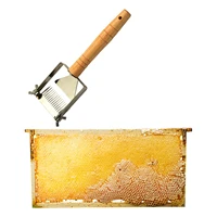 stainless steel honey scraper multi function honey cutting fork rake comb stainless steel bee hive beekeeping tool supplies