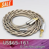 type6 756 core 7n litz occ silver plated earphone cable for audio technica ath adx5000 msr7b 770h 990h a2dc ln007835