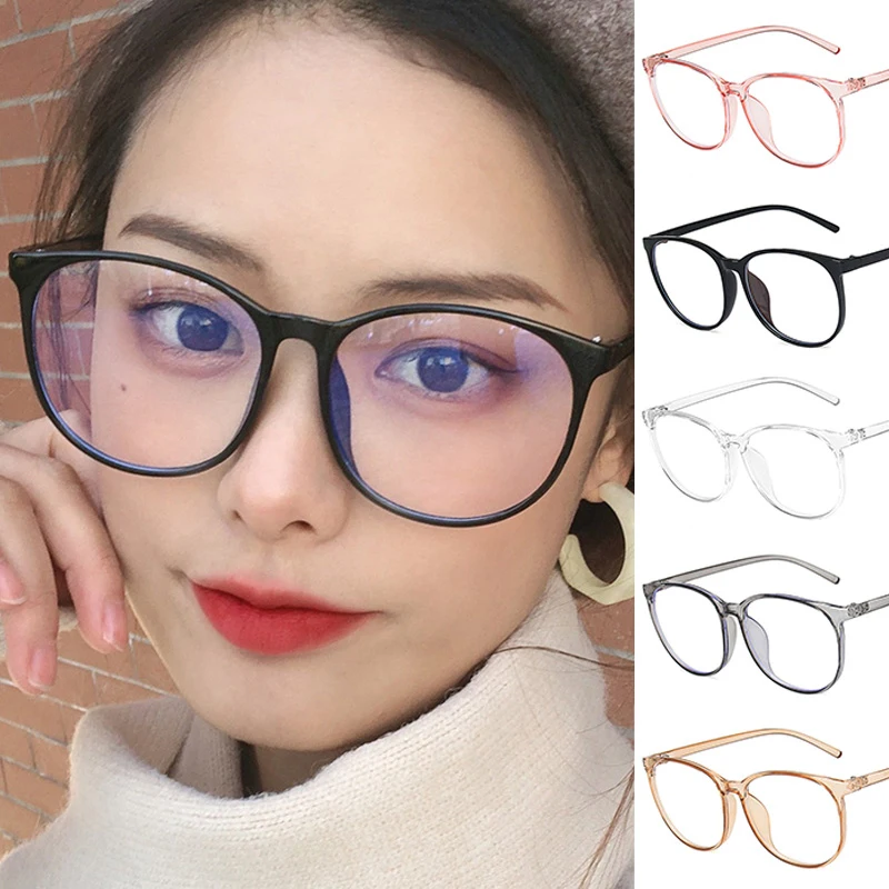 

2022 Office Anti Blue Light Oversized Retro Computer Glasses Women Blue Blocking Gaming Big Size for Men Optical Spectacle