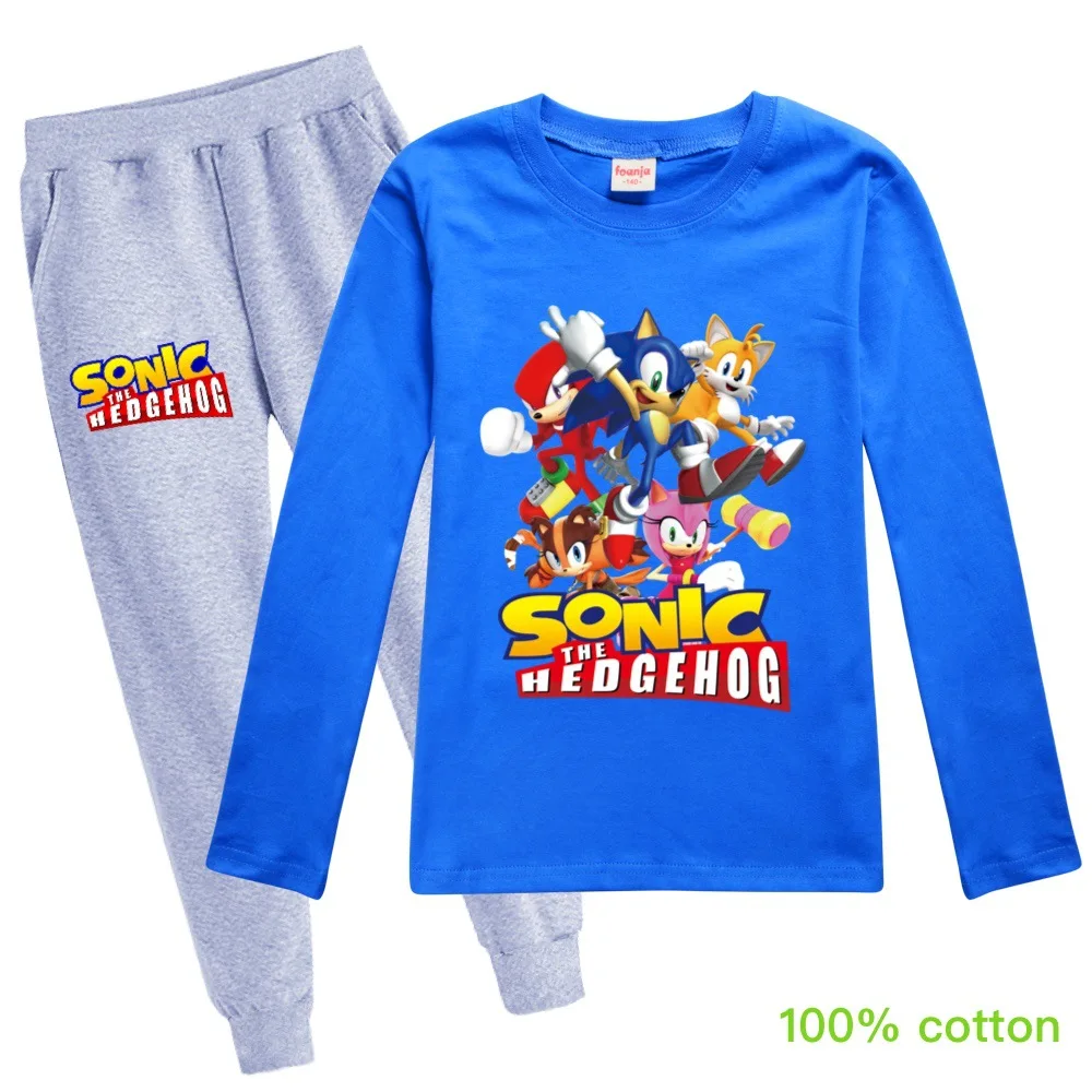 Костюм спортивный Sonic для девочек комплект одежды из 2 предметов футболка и штаны