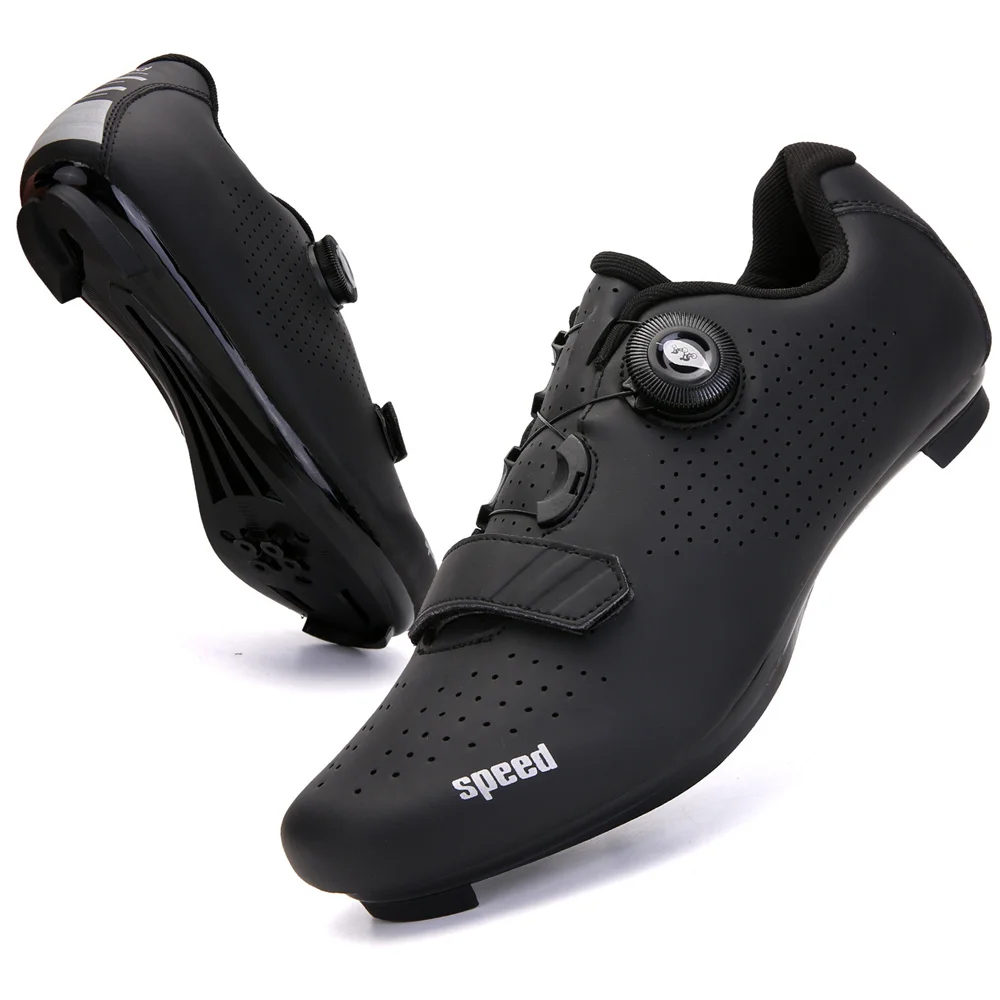 New Professional Road Cycling Shoes Men's Lock-assisted Bicycle Shoes Summer Men's And Women's Spinning Shoes Biking Lock Shoes