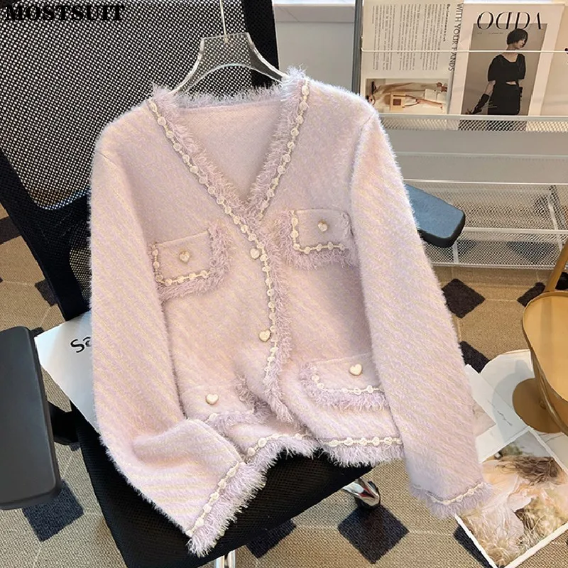 Женский вязаный кардиган элегантный Стильный однобортный Кардиган с длинным