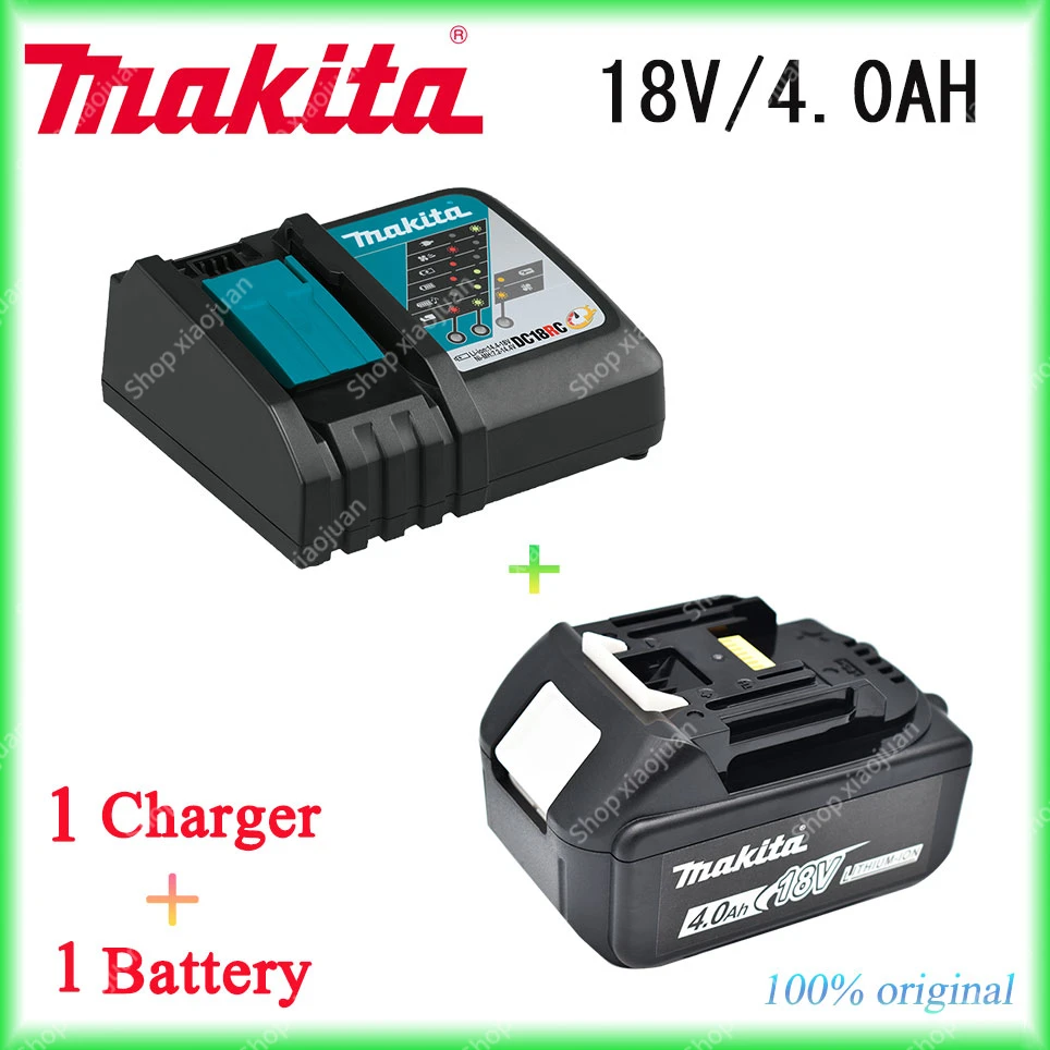 

Makita Original 14.4V/18V Li-ion Battery Charger 4.0Ah DC18RF BL1840 BL1830 BL1430BL1440 DC18RC Charging Tool With USB Port