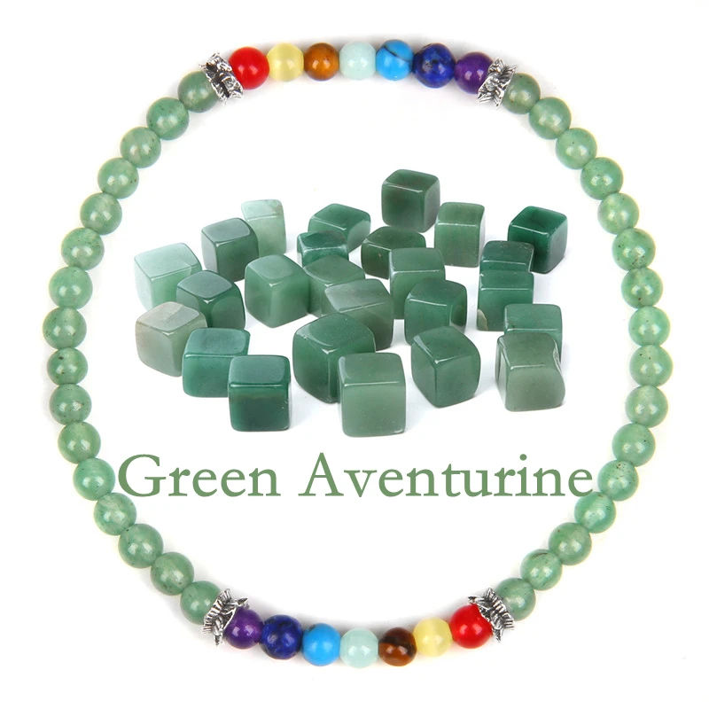 

7 Chakra Energy Bracelet Natural 4mm Green Aventurine Stone Beads Healing Bracelet Jewelry for Women Men Wholesale Dropshipping