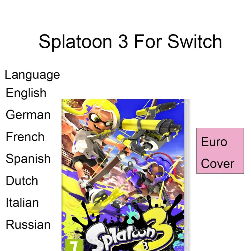 The Splatoon 3 With English Language New Sealed Entity Game Free Shipping