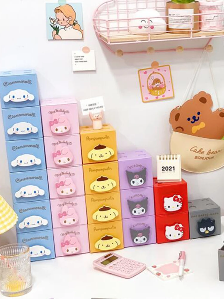 5pcs Sanrio Hello Kitty Kuromi Melody Square Beads for DIY Jewelry Making  Handmade Bracelet Earring Cartoon Cute Beads Materials