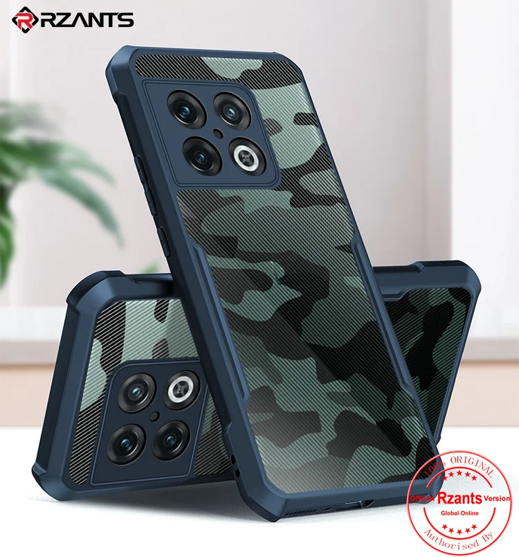 

Rzants For OnePlus 10 Pro 10T Case Hard [Camouflage Beetle ] Cover TPU Half Clear Military Cool Phone Casing