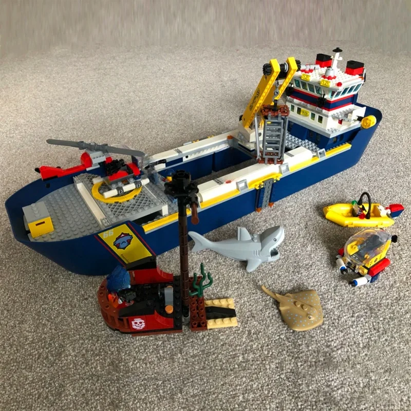 Набор для сборки гигантского морского корабля City Ocean Exploration, строительные блоки, модель 60266, игрушки для детей, подарки, 11617 (art.: 3920d8cf8aacd) - 3920d8cf8aacd