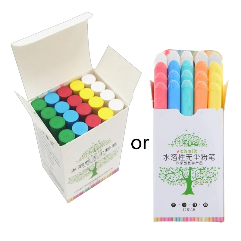 Твердый водный мел без пыли моющиеся тротуарные мелки Jumbos Chalk для школ