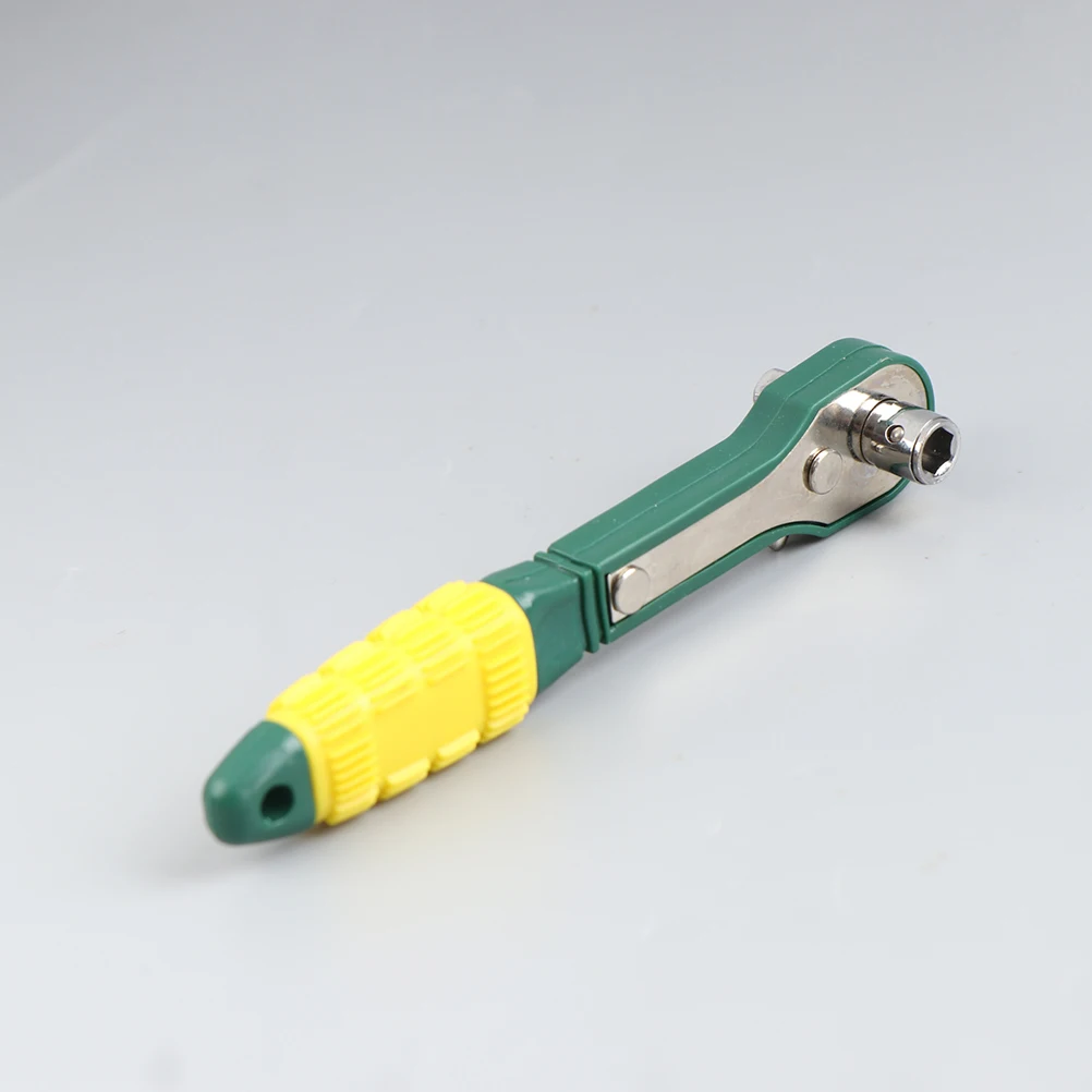 

1PC 1/4 Batch Head Hexagonal Ratchet Wrench Screwdriver Wrench Double-Ended