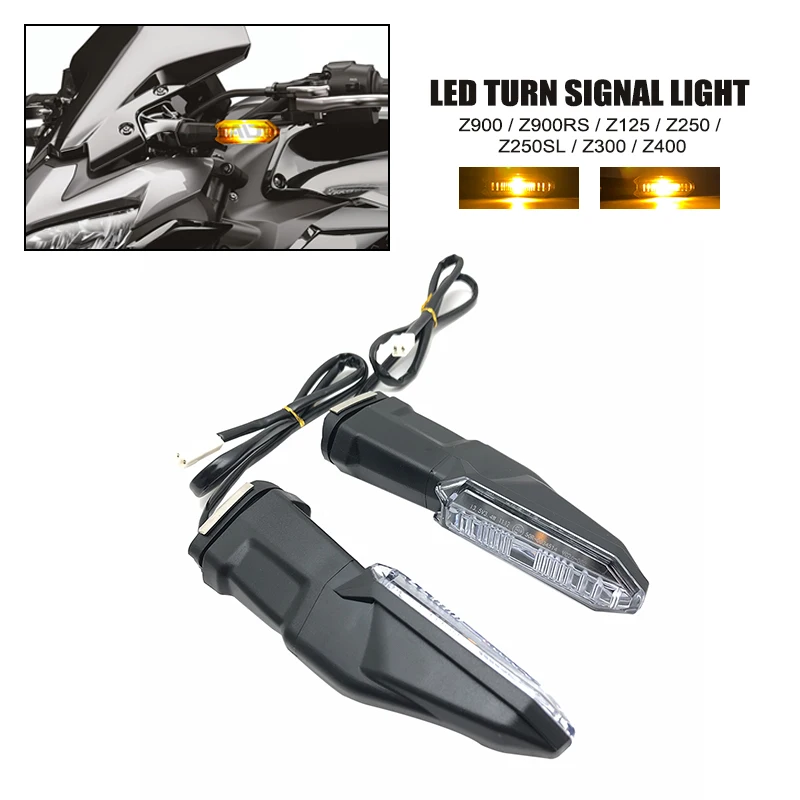 

For KAWASAKI Z900 Z900RS Z125 Turn Signals Light Z250 Z250SL Z300 Z400 Z650 Z750 Z800 Z1000 Z1000R Motorcycle Flashers Blinker
