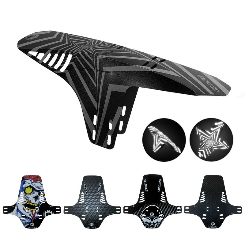 

1pc Reflective Mudguard MTB Bicycle Fender Suitable for Front Fork Rear Wheel Fender Reflective Mud Guard Cycling Parts