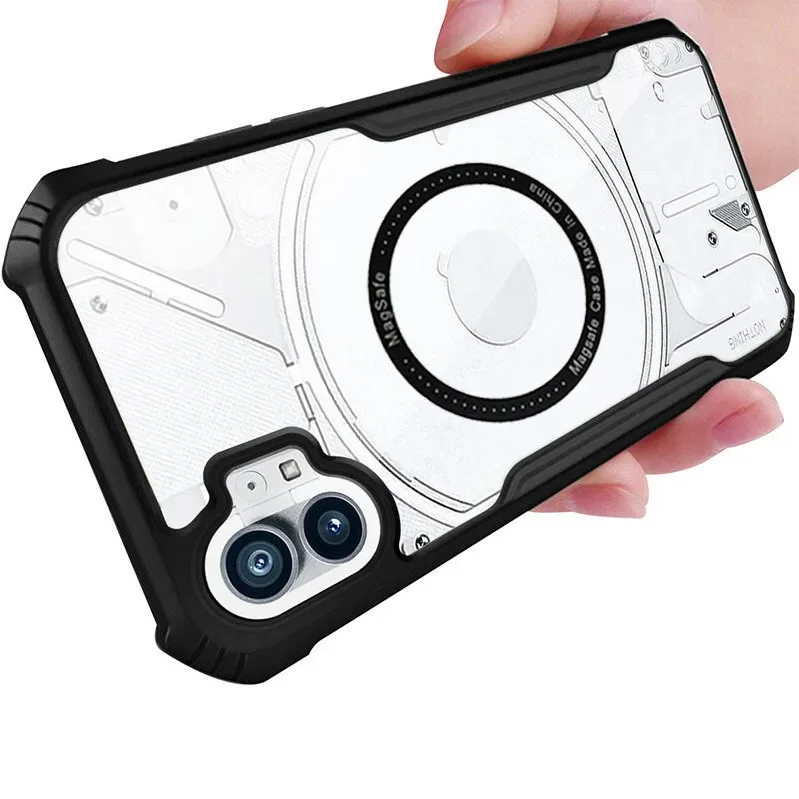 Чехол для телефона Nothing CMF 1 2 2a магнитный противоударный силиконовый прозрачный