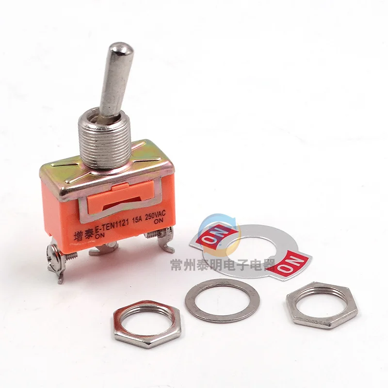 

E-TEN 1121 Small 12mm Toggle switch rocker arm shakes ON-ON 3 pin 2 positions