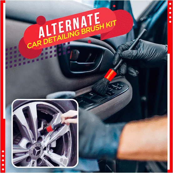 

5pcs Detailing Brush Set Car Brushes Car Detailing Brush For Car Cleaning Detailing Brush Dashboard Air Outlet Wheel Brush
