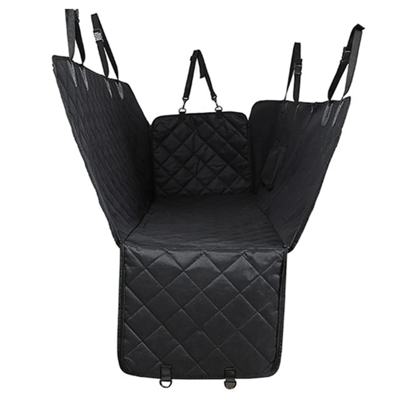 

Car Seat Cover Back Seat Mat Cushion Waterproof Carrier Hammock Protector Non-slip Backing Zipper Pocket For Pets Travel