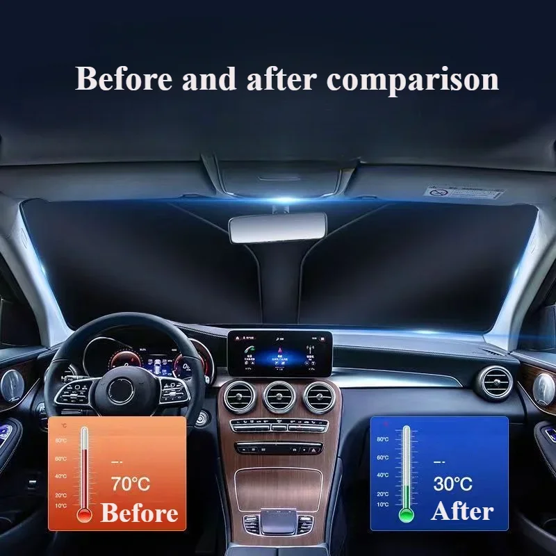 Car Windshield Sunshades Cover for Kia Sorento MQ4 2020 2021 Summer Sun Anti UV Protection Front Window Sunshade Accessories