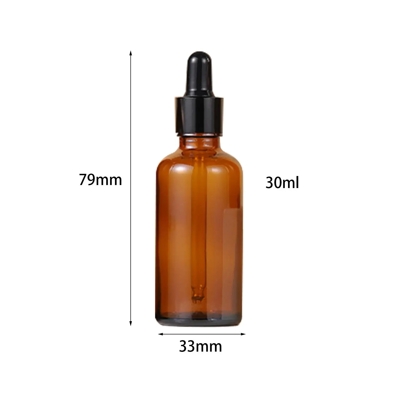 

15x Glass Dropper Bottles Portable for Essential Oils Liquids Refillable Travel Bottles Easy to Use Thick 30ml Tincture Bottles