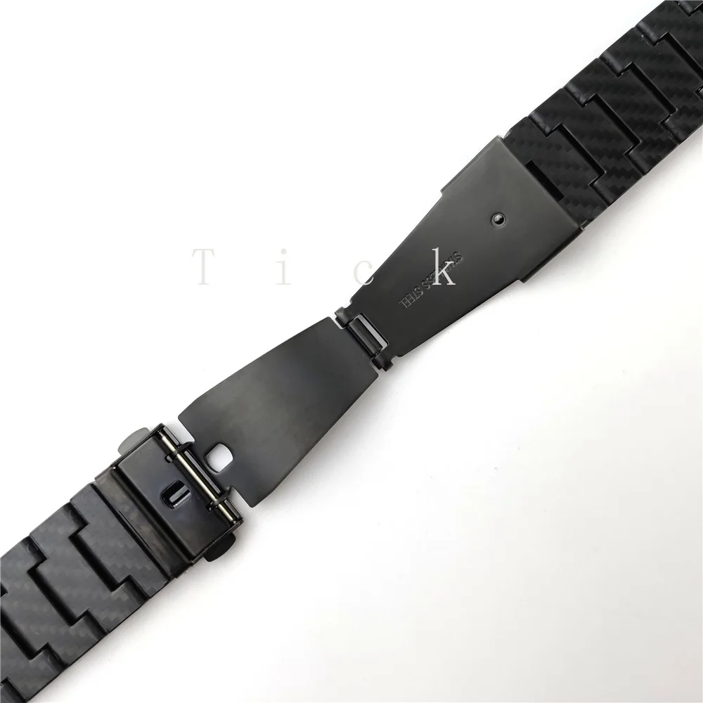 For Huawei GT2 GT 2E/ Amazfit Bip Lite Gtr Gts 2 20 22mm/Samsung Galaxy Watch 3 41mm 45mm 46mm carbon fiber mixed material strap
