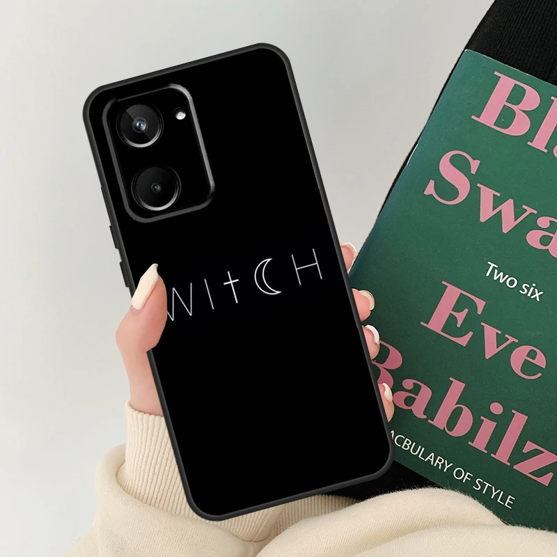 Хэллоуин Луна ведьма ужас для Realme 11 10 9 12 Pro Plus GT Neo 6 5 C21Y C25s C30 C31 C33 C35 C51 C53 C55 C67