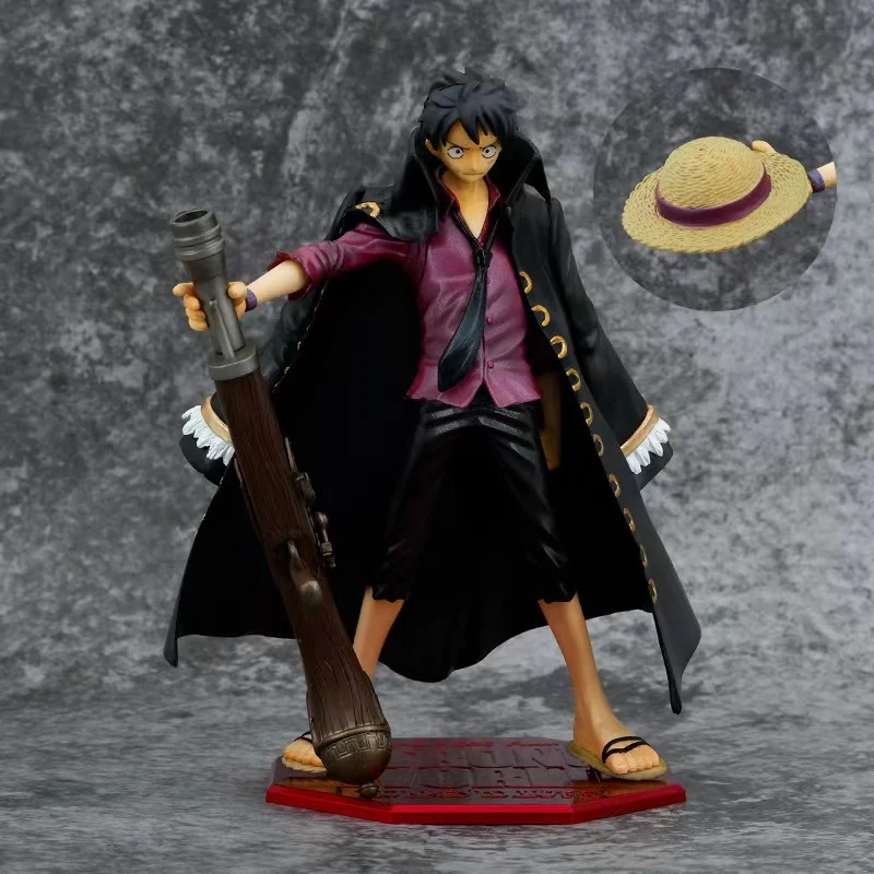 

One Piece Black Cannon 10th Anniversary Anime Figures Figma POP Straw Hat Luffy Action Figure Model 21CM PVC Statue Collectible