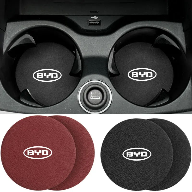

2pcs Car Water Cup Bottle Holder Anti-slip Pad Mat For BYD F3 I3 F0 F6 S6 S8 E5 E6 G3 G6 L3 S7 M6 Tang Song Qing Yuan Max