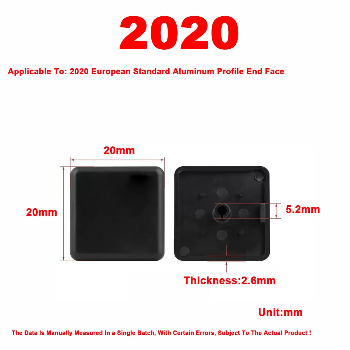 

Алюминиевые торцевые крышки 16/20/30/40/45/60/80/90/100