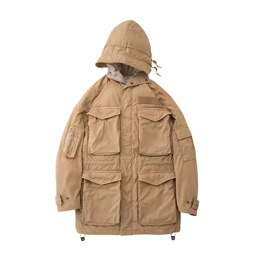 Куртка из белого гусиного пуха с несколькими карманами VISVIM FIL 21SS KRUPA Field