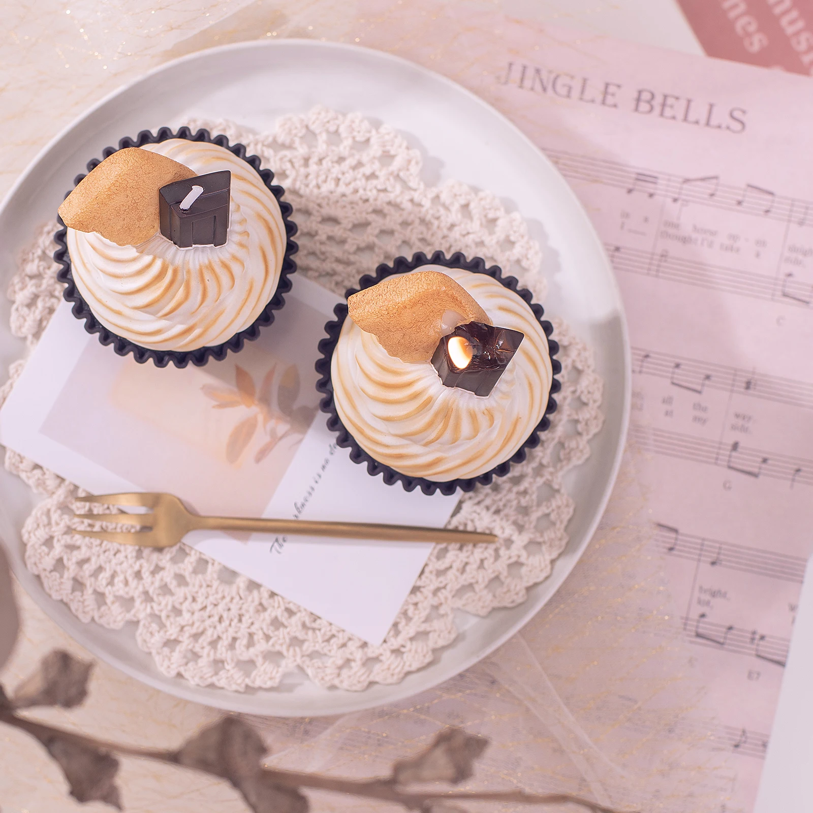 1 шт. ароматические свечи для фруктов и капкейков десертная декоративная свеча