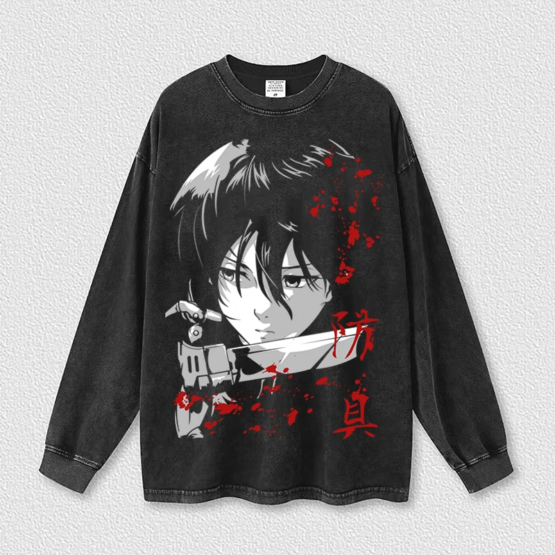 

Attack on Titan Anime Washed Hoodies Men Women Cotton Hip Hop Streetwear Y2k Clothes Shingeki No Kyojin Vintage Oversized Tops