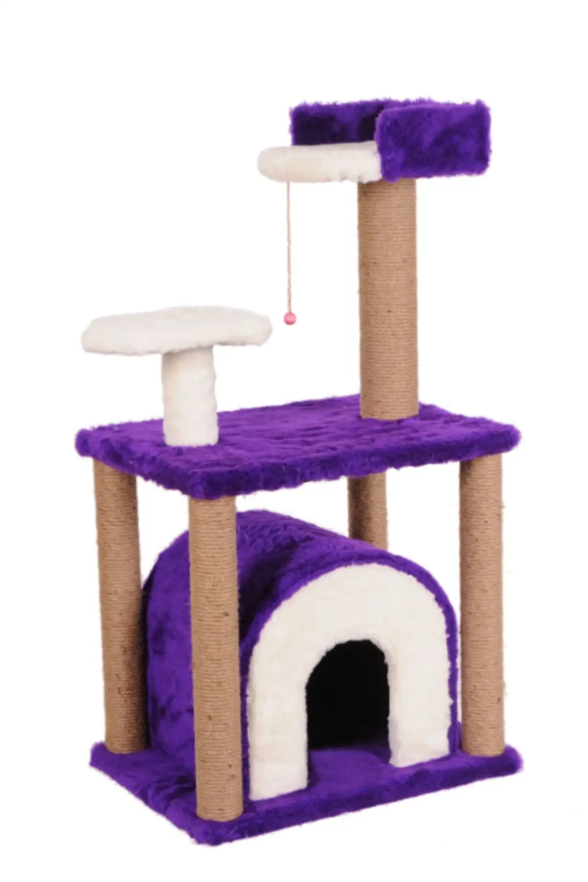 

Кошачий когтеточный домик 105x55x40 см [Φ] фиолетовый