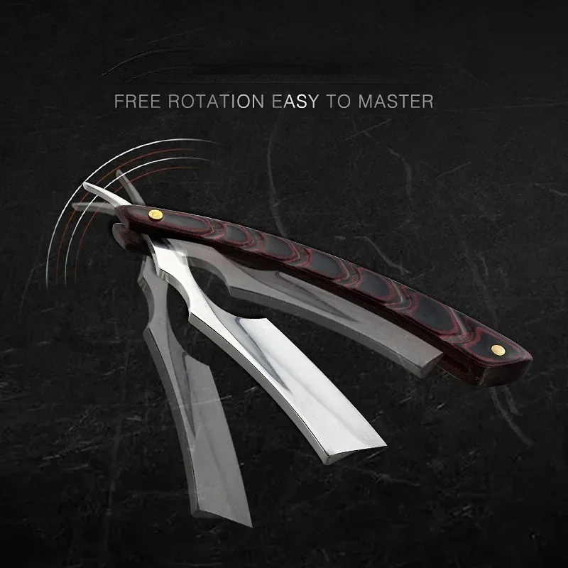 Деревянный триммер ручная бритва профессиональная прямая кромка острая